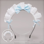 Japanese Lolita Headdress Lolita Hair Accessories Two-dimensional Lace Bow Maid Headband Anime Decor