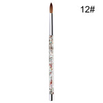 7 Sizes Nail Art Brush For Acrylic Powder Nylon Manicur