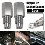 2Pcs Car Oxygen O2 02 Sensor Spacer Catalytic Converter Fix Check Engine Adapter