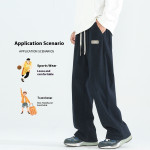 Autumn And Winter Fleece Thick Sweat Pants