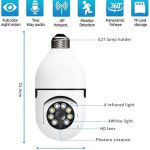 1080P IP E27 Light Bulb Camera Wi-Fi IR Night Smart Home Wireless Security