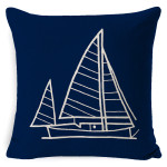 Sofa Living Room Ocean Pattern Pillow