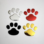 PVC Pair Hand-shaped Brush Dog Footprints Car Sticker Bumper Scratch Hidden Personality Stickers