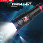 Rechargeable diving flashlight