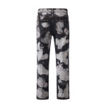 Individualized Tie-dyed Cloud Casual Straight Jeans