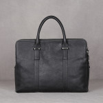 Vintage Vegetable Tanned Leather Men's First Layer Cowhide Casual Business Handbag