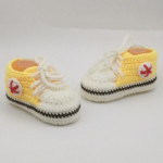 Hand-knitted Baby Infant Soft-soled Bootees