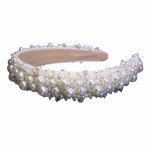 Handmade Beaded Beaded Bridal Wide Hairband Wedding Accessories