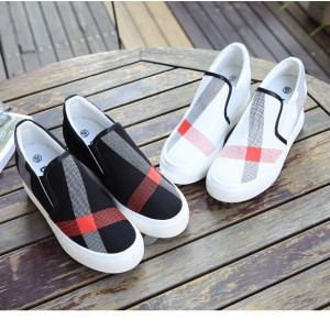 Women's high-top canvas shoes