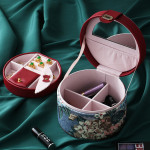 Large Capacity Multi-layer Retro Round Jewelry Box