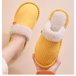 Winter Warm Non-slip Ladies Home Comfortable Corduroy Slippers Women