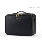 Large Capacity Leather Cosmetic Bag Portable Makeup Artist Makeup Storage Bag