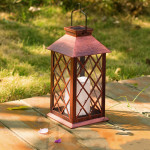 Outdoor Solar Wind LED Plastic Lantern