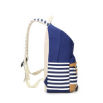 Women's Casual Striped Canvas Printed Backpack