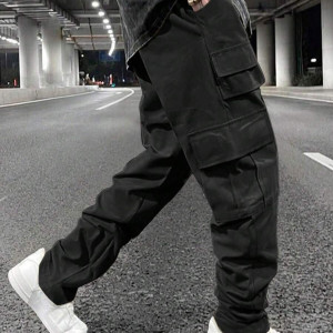 Multi-pocket Pants Loose Casual