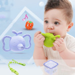 Elephant Bud Baby Baby Silicone Teether Rattle Teeth