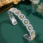 S925 Silver Natural Topaz Bracelet