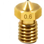 3D Printer E3D Nozzle Smooth Brass Nozzle M6 Threaded Brass Parts