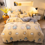 Four-piece Bedding With Velvet Sheets To Keep Warm Milk Velvet