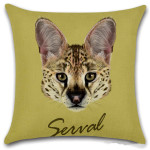 Animal Head Linen Car Pillow Sofa Float Window Cushion Cover