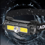 Flood Light Headlamp Fishing Lamp Built-in Battery