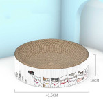 Round Corrugated Cat Grab Board Simple Bowl Shape