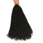 TOMO Pre-twisted Passion Twist Crochet African Dirty Braids Crochet Hair