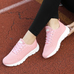 2021 spring new flying woven women's shoes