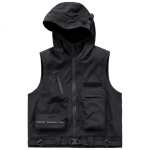 Three Dimensional Bag Loose Tooling Hooded Vest