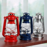 Nostalgic Retro Wrought Iron Kerosene Lamp Ornament Camping Lamp