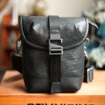 Men's One Shoulder Oblique Span Mini Bag Leather