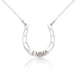 Fashion Simple Horseshoe Pendant Necklace