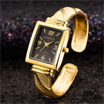 Metal Texture Square Bracelet European and American Fashion Women's Watch