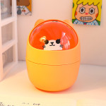 Desktop Trash Can Desk Organizer Bucket Office Mini Bear Trash Can