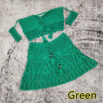 Hand-crocheted Bikini Top Mini Skirt