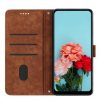 Leather Case Skin Frosted Striped Card Wallet Crossbody Rope