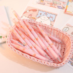 Cute Peach Press Gel Pen Korean Stationery Kawaii Gel Ink Rollerball Pens