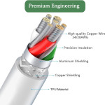 Type C Cable, Charging Cable, Data Transfer Cable For Mobile Phone, Keyboard