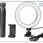 Compatible with Apple, Desktop live tripod 360° rotatable ring light