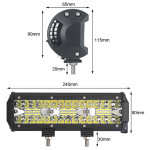 Automotive LED Strip Lights Three-row Work Light Off-road Vehicle Top Light