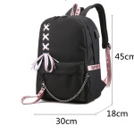 Backpack Korean Style USB Charging Student Female Large-capacity Backpack