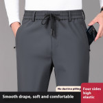 Business Men's Pants Autumn And Winter Elastic Waist Straight