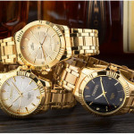 Luxury Brand Man Gold Dress Watches Stainless Steel