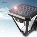 New Chinese Style Outdoor Solar Wall Lamp Courtyard Garden Decoration