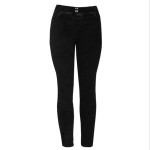 Italian Peach Hip Raise Jeans All Matching Slim Fit Slimming Hip Faux Pocket Leggings Smoky Gray Skinny Pants