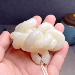 Hand String Sliced Plain Beads Fan Bodhi Root Buddhist