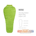 Outdoor Travel Portable Dirty Stitching Down Sleeping Bag