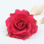 The new red roses flocking cloth headdress hairpin hairpin DIY hair bride wedding high-grade flowers hairpin