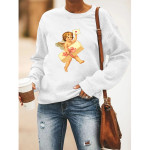 Women's Round Neck Long-sleeved Sweater