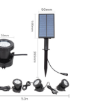 Solar colorful underwater light